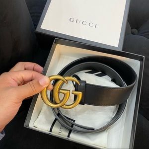 Gucci GG Marmont Leather Belt